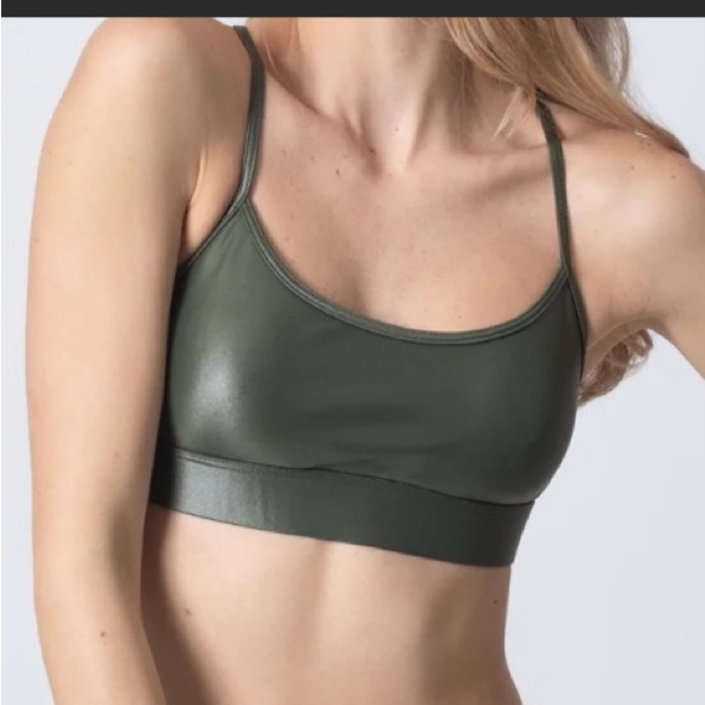 KORAL SLATE INFINITY SPORTS BRA JUNIPER GREEN BLACK XS